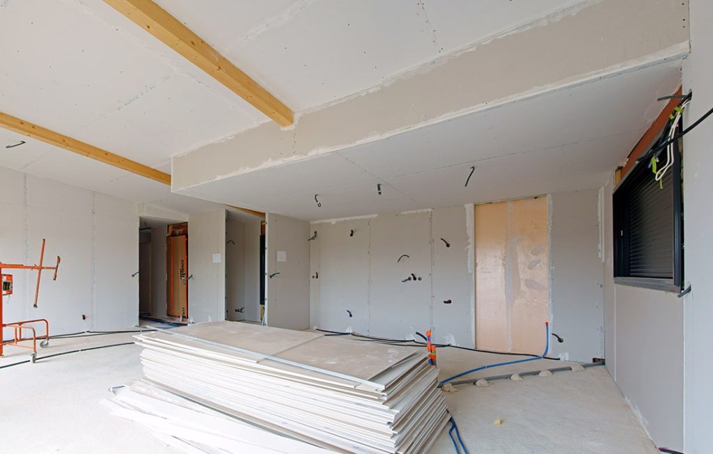 Travaux de plâtrerie et d'isolation